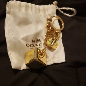Coach Blocks Keychain/Purse Charm #65127